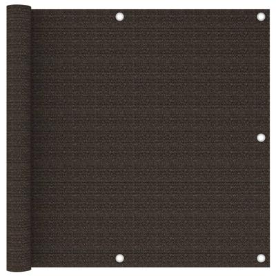 VidaXL Balkonscherm 90x300 cm hdpe bruin