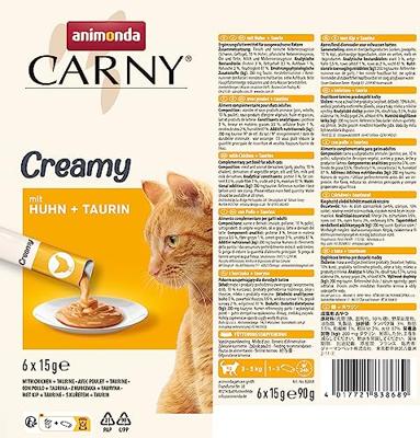 ANIMONDA Carny Chicken with taurine - Kattensnoepje - 6 x 15g