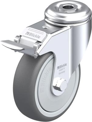 Blickle LKRA-PATH 101KF-FI Zwenkwiel met rem Wieldiameter: 100 mm Draagvermogen (max.): 120 kg 1 stuk(s) Blickle LKRA-PATH 101KF-FI Zwenkwiel met rem Wieldiameter: 100 mm Draagvermogen (max.): 120 kg 1 stuk(s)