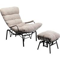 Kare Fauteuil + Hocker Vienna Swing Beige - thumbnail