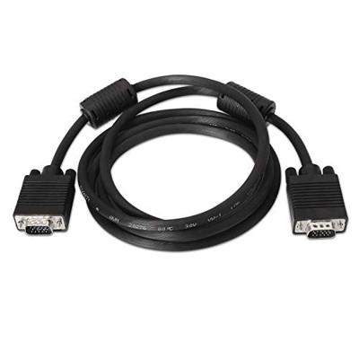 Aisens A113 – 0071 – 1,8 m (SVGA-kabel met ferriet voor monitor, tv en projector) zwart