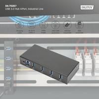 Digitus DA-70257 USB 3.0-hub 4 poorten Zwart - thumbnail
