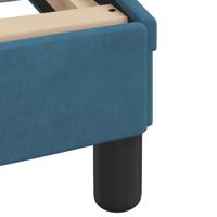 Bedframe met LED zonder matras fluweel blauw 140x190 cm - thumbnail