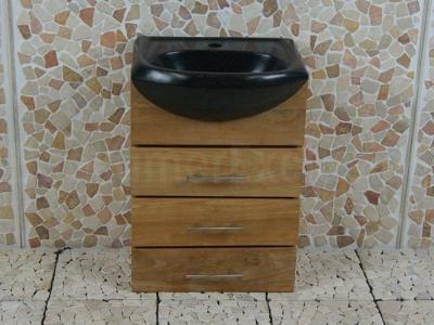 Teakhouten Bad- of Toiletmeubel Baluran Cabinet 45 cm. Teakhouten Bad- of Toiletmeubel Baluran Cabinet 45 cm.
