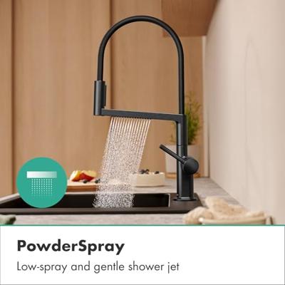 Hansgrohe Talis Select M54 PowderSpray ééngreeps keukenkraan Semi-Pro 3jet, Brushed Black Chrome