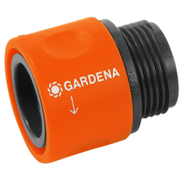 GARDENA slangstuk voor wasautomaten 26,5 mm (g 3/4") (oranje/grijs, 2917-20) - thumbnail