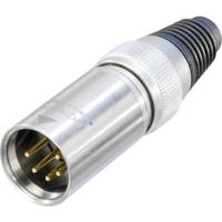Neutrik NC5MXHD XLR-connector Stekker, recht Aantal polen: 5 Zilver 1 stuk(s) - thumbnail