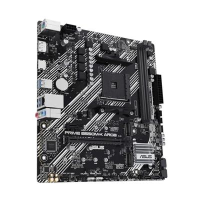 Asustek Computer PRIME B550M-K ARGB Moederbord Socket AMD AM4 Vormfactor Micro-ATX Moederbord chipset AMD® B550