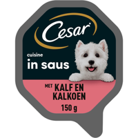 Cesar Cuisine in Saus met Mals Kalf en Kalkoen 150 g bij Jumbo - thumbnail
