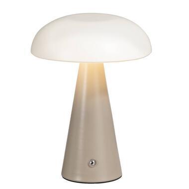 Tafellamp Lovi - wit metaal - 21,5xØ15 cm - Leen Bakker