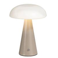 Tafellamp Lovi - wit metaal - 21,5xØ15 cm - Leen Bakker - thumbnail