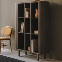 Kave Home Opbergkast 'Mailen' Essenhout, 140 x 110cm, kleur Donkerbruin - thumbnail