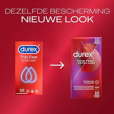 Durex Thin Feel (Extra Lube) Condooms 10 stuks - thumbnail