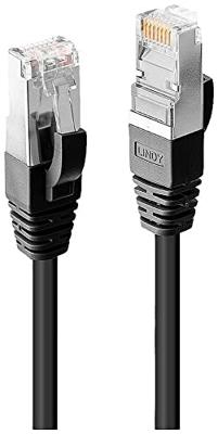LINDY 45609 RJ45 Netwerkkabel, patchkabel CAT 6 S/FTP 20.00 m Zwart 1 stuk(s)