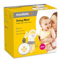 Oplaadbare elektrische dubbele borstkolf Swing Maxi MEDELA + 2 borstschilden wit/geel - thumbnail