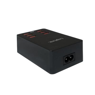 LogiLink PA0139 USB-oplader Binnen Uitgangsstroom (max.) 6400 mA 6 x 6x USB-A Automatische detectie
