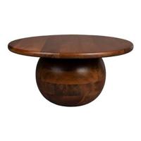 Dutchbone Ronde Salontafel 'Oblivian' Mangohout, 70cm - thumbnail