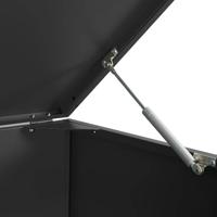 Containerberging voor 3 containers 207x79x117 cm staal zwart - thumbnail