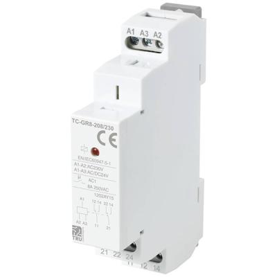 TRU COMPONENTS TC-GR8-208/230 Hulpschakelaar 2x wisselcontact 24 V/AC, 24 V/DC, 230 V/AC 8 A 1 stuk(s)