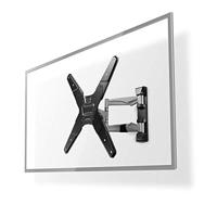 Nedis Draai- en Kantelbare TV-Muurbeugel | 23-55 " | Zwart | 1 stuks - TVWM5530BK TVWM5530BK - thumbnail