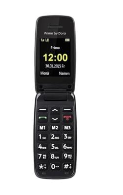 Primo 401 by Doro, unlocked - GSM mobiele telefoon met groot verlicht kleurendisplay - rood