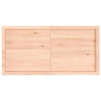 VidaXL Wastafelblad 120x60x(2-6) cm onbehandeld massief hout - thumbnail