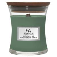 Woodwick Mint Leaves & Oak Medium Candle - thumbnail
