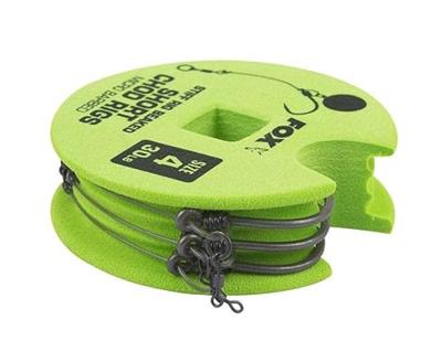 Fox Edge Armapoint Stiff Rig Beaked Chod Rigs Short 3St. 25LB Size 8