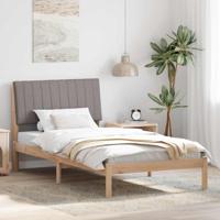 Bedframe met hoofdeinde Bruin 100 x 200 cm Massief grenenhout - thumbnail