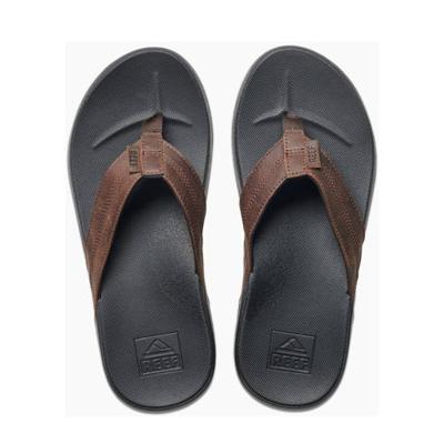 Reef Cushion Bounce Phantom leren teenslippers bruin