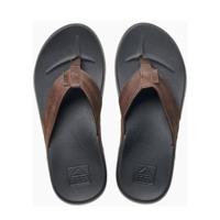 Reef Cushion Bounce Phantom leren teenslippers bruin - thumbnail