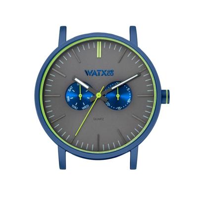 Horloge Uniseks Watx & Colors WXCA2726 Blauw Grijs (Ø 44 mm)
