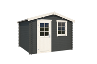 Blokhut Nina 275x230 Carbon Grey-Wit Outdoor Life - Outdoor life - thumbnail