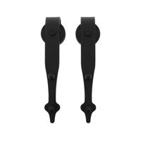 Intersteel Set van 2 hangrollen Classic 29cm - mat zwart - thumbnail