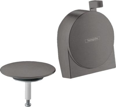 Hansgrohe Exafill S afbouwdeel S badvul-, overloop- en afvoergarnituur, Brushed Black Chrome