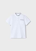 Mayoral Zomer polo shirt S/S jongens - wit - thumbnail