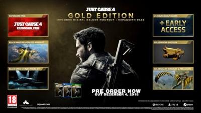 Sony Just Cause 4: Gold Edition, PS4 Goud PlayStation 4