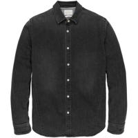 Long sleeve shirt ind black stretc classic blue de - thumbnail