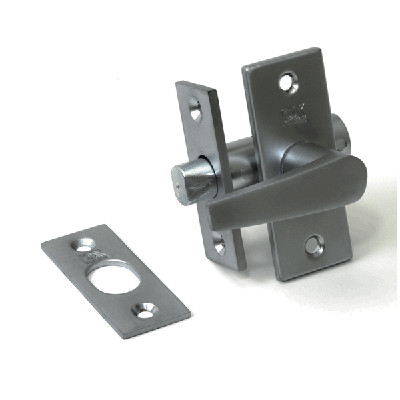 Dulimex | Insteekgrendel met sluitplaat lengte 55 mm | Zilvergrijs