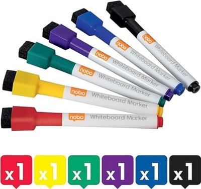 Quantore Whiteboardstift quartet kleur, 6st. - thumbnail