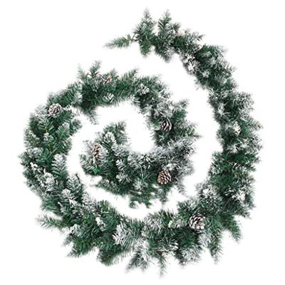 VidaXL Kerstslinger met led-lampjes 5,2 m pvc groen - thumbnail