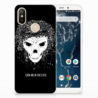 Silicone Back Case Xiaomi Mi A2 Skull Hair