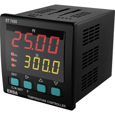 Enda ET7420-230 PID Temperatuurregelaar Pt100, J, K, T, S, R Relais 2 A, SSR (l x b x h) 101 x 72 x 72 mm Enda ET7420-230 PID Temperatuurregelaar Pt100, J, K, T, S, R Relais 2 A, SSR (l x b x h) 101 x 72 x 72 mm