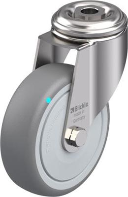 Blickle LKRXA-TPA 101KFD (LKRXA-TPA 101KD-FK) Zwenkwiel Wieldiameter: 100 mm Draagvermogen (max.): 110 kg 1 stuk(s)