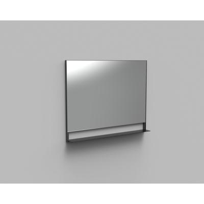 Badkamerspiegel met Planchet Boss & Wessing Reflect 100x80 cm Mat Zwart Boss & Wessing