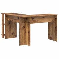 Hoekbureau met plank Oud Hout 140 x 113,5 x 75 cm Bewerkt hout - thumbnail