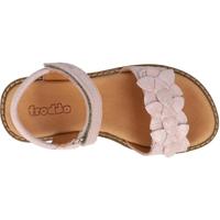 Leren sandalen voor meisjes LORE FLOWERS FRODDO rouge - thumbnail