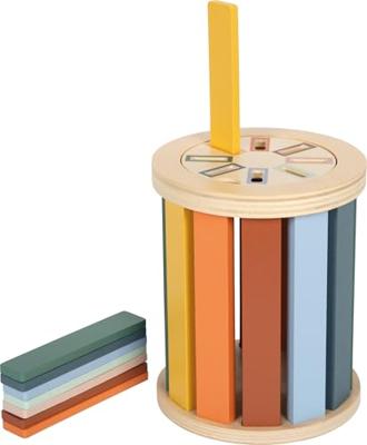 Montessori sorteerspel met trommel small foot meerkleurig