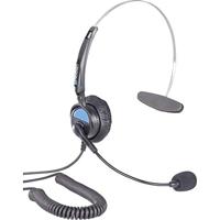 Basetech KJ-97 On Ear headset Kabel Mono Zwart Telefoon - thumbnail