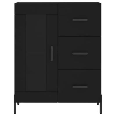 Dressoir 69,5x34x90 cm bewerkt hout zwart